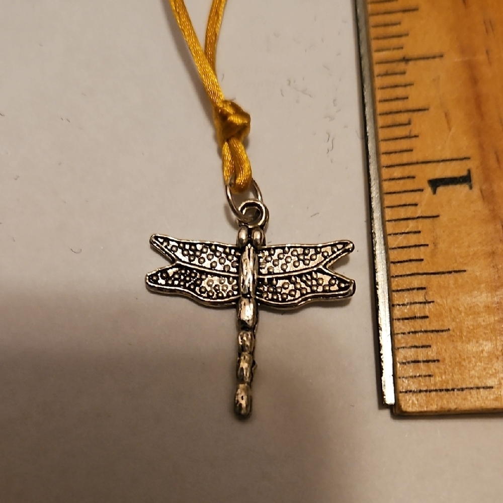 Silver Dragonfly Pendant Anklet